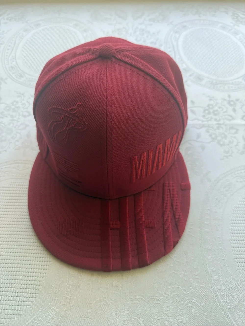 Miami Heat NBA 9Fifty New Era Miami Red Snapback Hat Cap Embroidered OSFM
